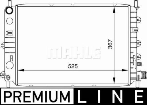 MAHLE CR 156 000P - Радиатор, охлаждане на двигателя vvparts.bg