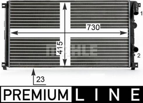 MAHLE CR 13 000P - Радиатор, охлаждане на двигателя vvparts.bg