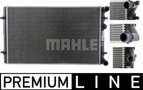 MAHLE CR 1714 000P - Радиатор, охлаждане на двигателя vvparts.bg