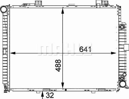 MAHLE CR 245 000P - Радиатор, охлаждане на двигателя vvparts.bg