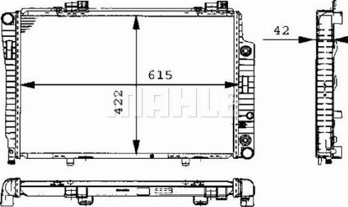 MAHLE CR 248 000P - Радиатор, охлаждане на двигателя vvparts.bg