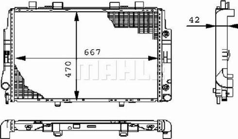 MAHLE CR 247 000P - Радиатор, охлаждане на двигателя vvparts.bg