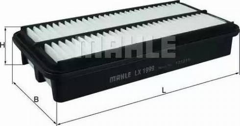 MAHLE LX 1999 - Въздушен филтър vvparts.bg