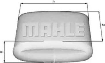 MAHLE LX 110 - Въздушен филтър vvparts.bg