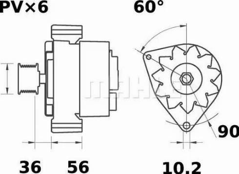 MAHLE MG 459 - Генератор vvparts.bg