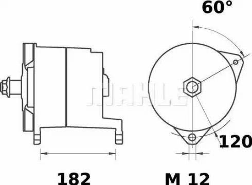 MAHLE MG 92 - Генератор vvparts.bg