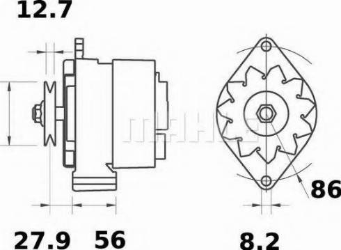 MAHLE MG 388 - Генератор vvparts.bg