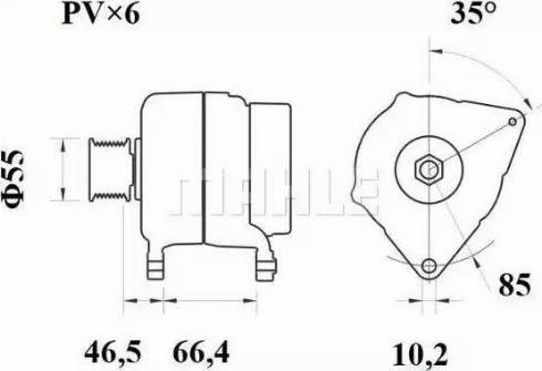 MAHLE MG 325 - Генератор vvparts.bg