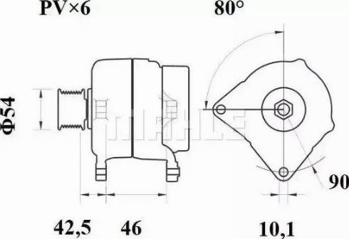 MAHLE MG 293 - Генератор vvparts.bg