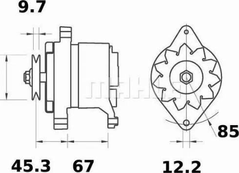 MAHLE MG 213 - Генератор vvparts.bg