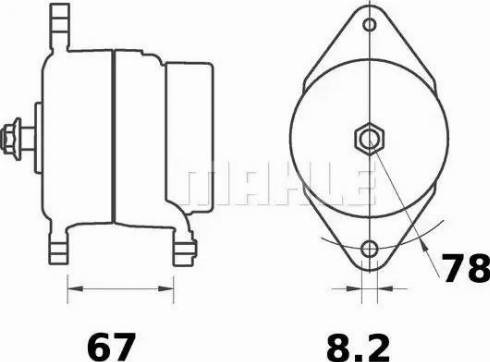 MAHLE MG 75 - Генератор vvparts.bg