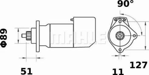 MAHLE MS 484 - Стартер vvparts.bg