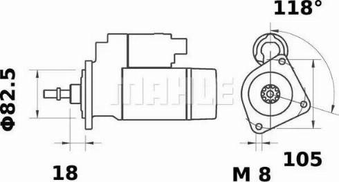 MAHLE MS 57 - Стартер vvparts.bg