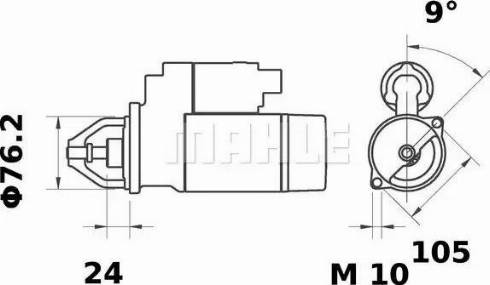 MAHLE MS 15 - Стартер vvparts.bg