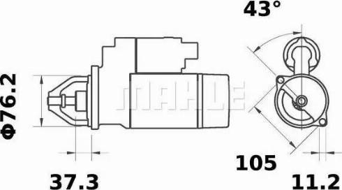 MAHLE MS 189 - Стартер vvparts.bg