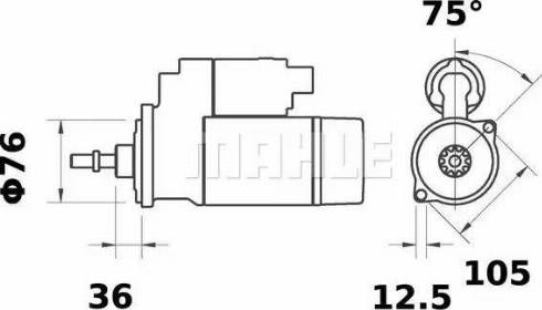 MAHLE MS 126 - Стартер vvparts.bg