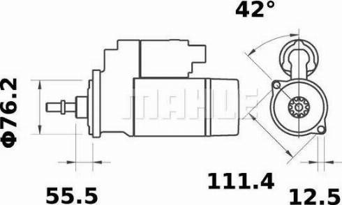 MAHLE MS 81 - Стартер vvparts.bg