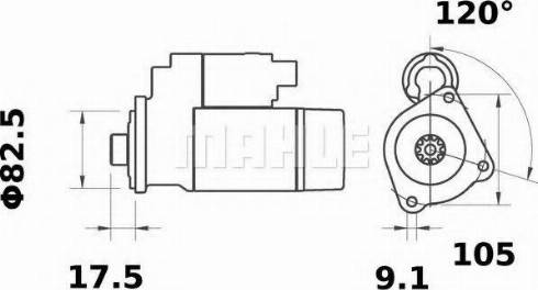 MAHLE MS 259 - Стартер vvparts.bg