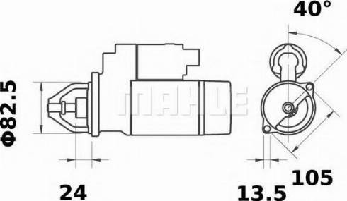 MAHLE MS 229 - Стартер vvparts.bg