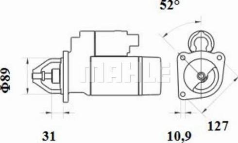 MAHLE MS 72 - Стартер vvparts.bg