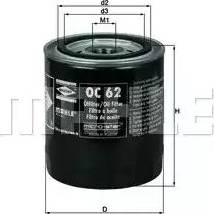 MAHLE OC 62 - Маслен филтър vvparts.bg