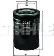 MAHLE OC 67 - Хидравличен филтър, автоматична предавателна кутия vvparts.bg