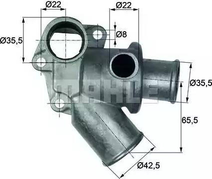 MAHLE TI 67 80D - Термостат, охладителна течност vvparts.bg