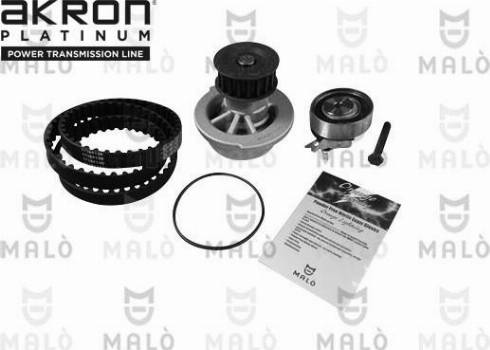 AKRON-MALÒ 1555048 - Водна помпа+ к-кт ангренажен ремък vvparts.bg