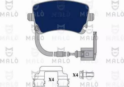 AKRON-MALÒ 1050788 - Комплект спирачно феродо, дискови спирачки vvparts.bg