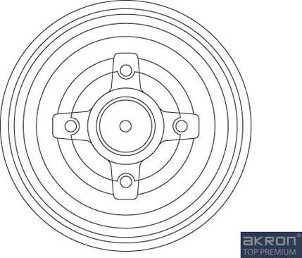 AKRON-MALÒ 1120049 - Спирачен барабан vvparts.bg