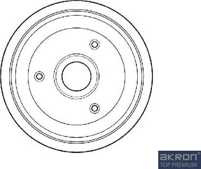 AKRON-MALÒ 1120005 - Спирачен барабан vvparts.bg