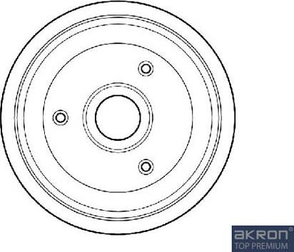 AKRON-MALÒ 1120008 - Спирачен барабан vvparts.bg