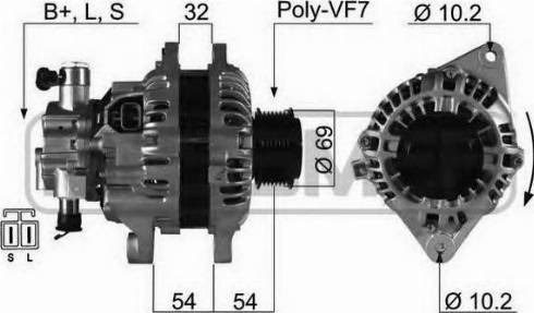 Mando BN373004A111 - Генератор vvparts.bg