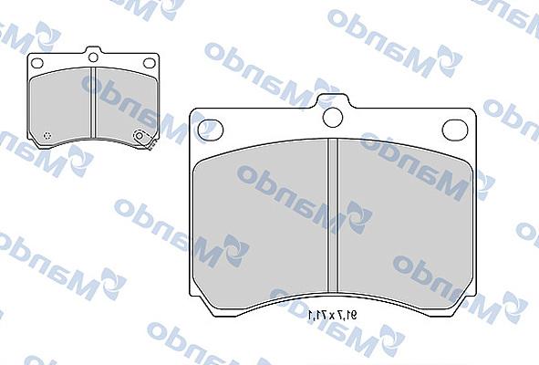 Mando MBF015623 - Комплект спирачно феродо, дискови спирачки vvparts.bg