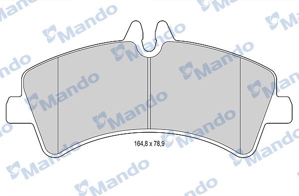 Mando MBF015040 - Комплект спирачно феродо, дискови спирачки vvparts.bg