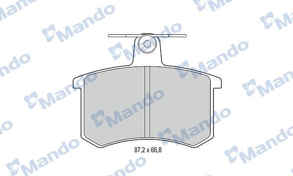 Mando MBF015353 - Комплект спирачно феродо, дискови спирачки vvparts.bg