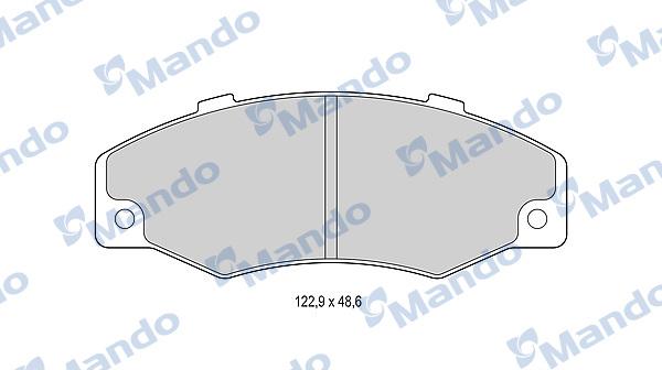 Mando MBF015793 - Комплект спирачно феродо, дискови спирачки vvparts.bg