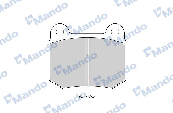 Mando MBF015761 - Комплект спирачно феродо, дискови спирачки vvparts.bg