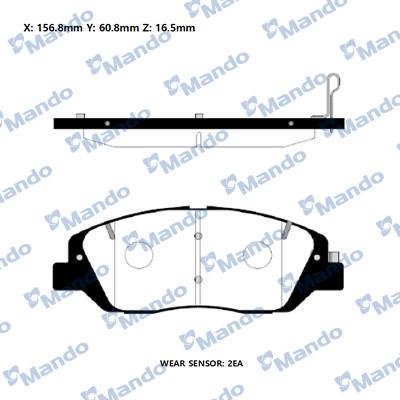 Febi Bilstein 222404 - Комплект спирачно феродо, дискови спирачки vvparts.bg