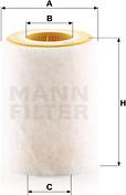 Mann-Filter C 1036/2 - Въздушен филтър vvparts.bg