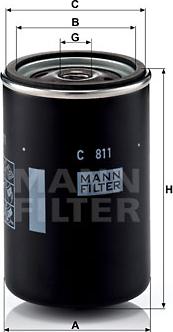 Mann-Filter C 811 - Въздушен филтър vvparts.bg