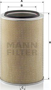 Mann-Filter C 33 1465/1 - Въздушен филтър vvparts.bg