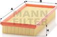 Mann-Filter C 3284/2 - Въздушен филтър vvparts.bg