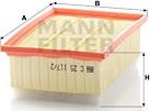 Mann-Filter C 25 117/2 - Въздушен филтър vvparts.bg