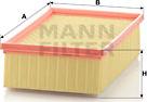 Mann-Filter C 25 136 - Въздушен филтър vvparts.bg