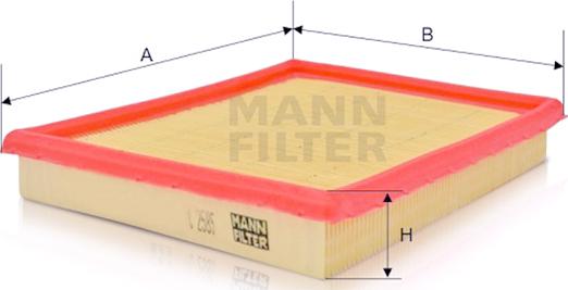 Mann-Filter C 2585 - Въздушен филтър vvparts.bg