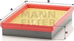 Mann-Filter C 2573 - Въздушен филтър vvparts.bg