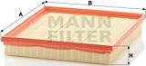 Mann-Filter C 26 110/2 - Въздушен филтър vvparts.bg