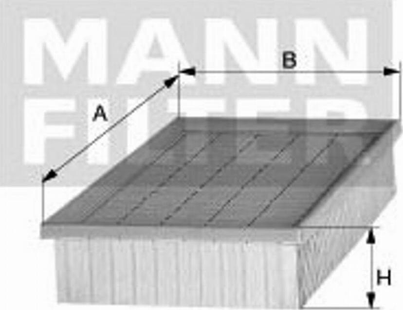 Mann-Filter C 2860/2 - Въздушен филтър vvparts.bg