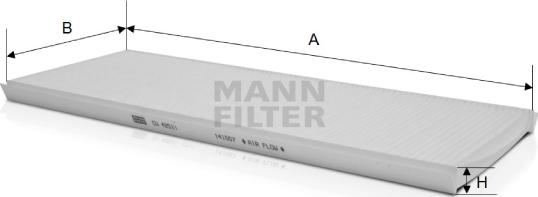 Mann-Filter CU 4251/1 - Филтър купе (поленов филтър) vvparts.bg